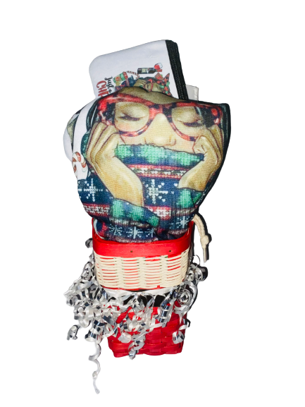 Christmas Basket ~ Just A Girl Who Loves Christmas Ladies Hoodie Bundle