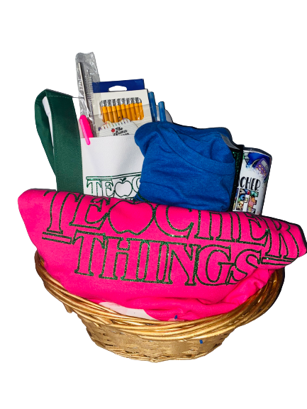 Christmas Basket ~ Teacher Things Unisex Hoodie & Tee Bundle