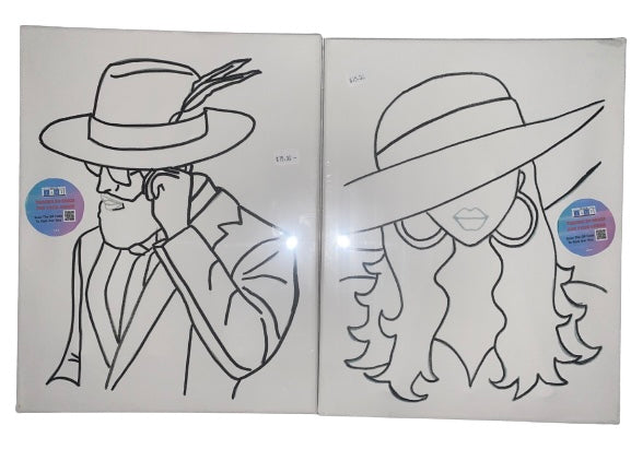 Couples Canvas Set ~ Him & Her