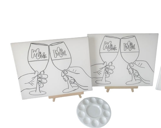 Couples Canvas Set ~ Mr. & Mrs.