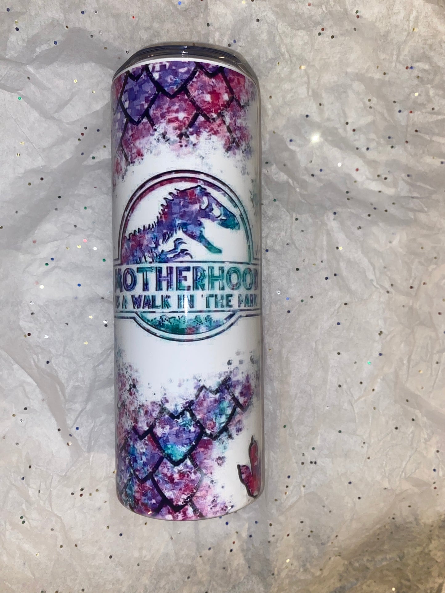 Creative Tumblers ~ Motherhood A Walk In The Park 20 Oz.