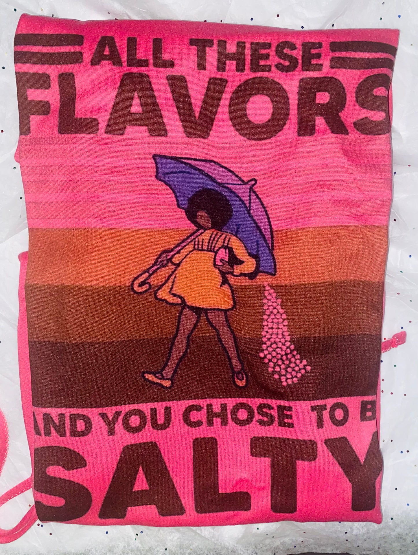 Dress ~ All These Flavors & You Chose To Be Salty (Melanin) - T Shirt Dress