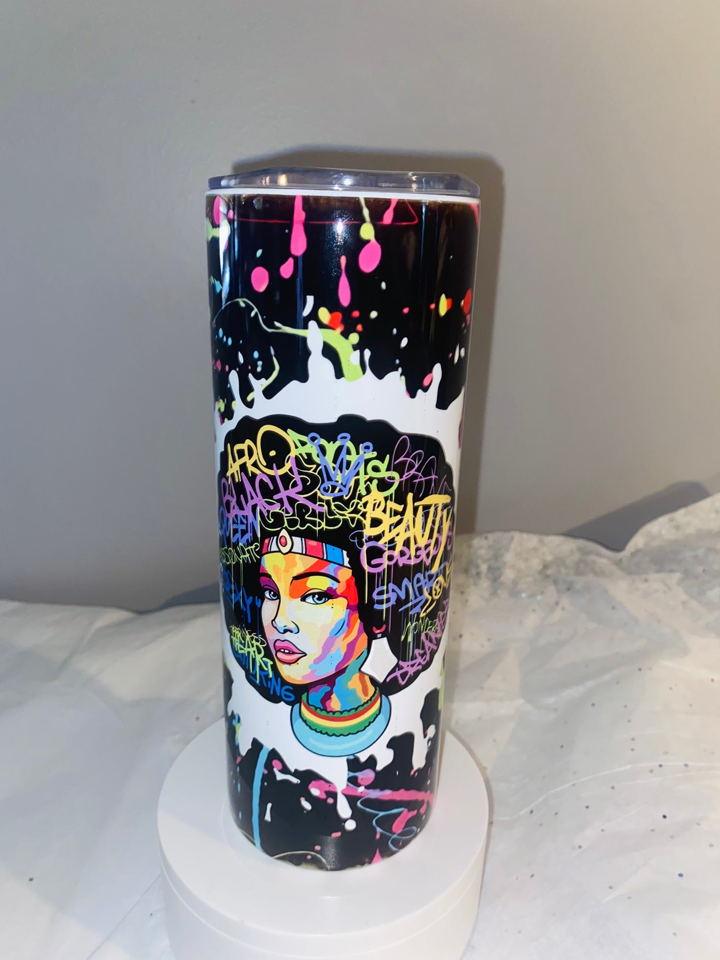 Creative Tumblers ~ Black Queen Nutrition Facts 20 Oz