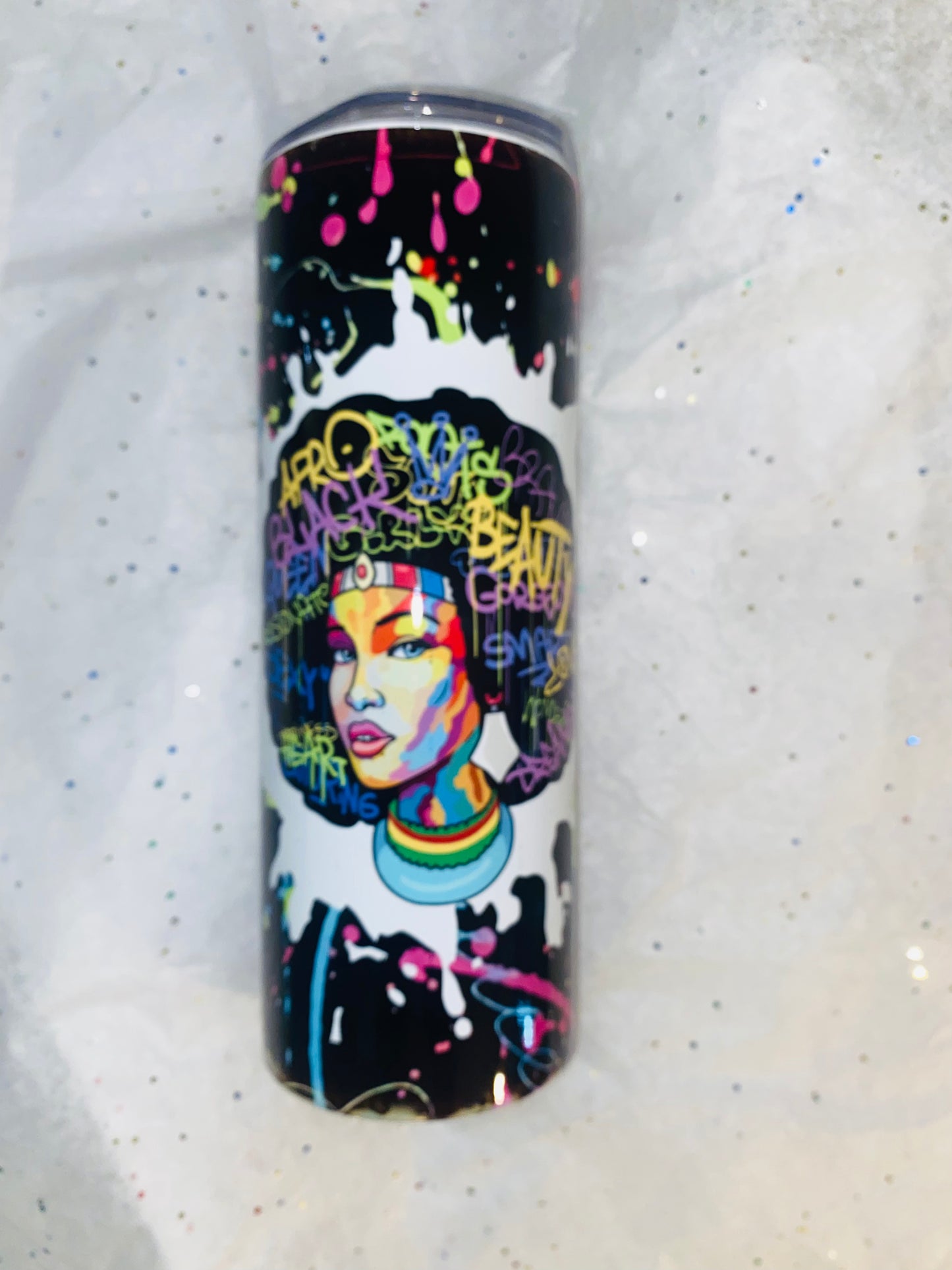 Creative Tumblers ~ Black Queen Nutrition Facts 20 Oz