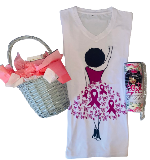 Gift Basket ~ She Did It!! Breast Cancer Champion Basket