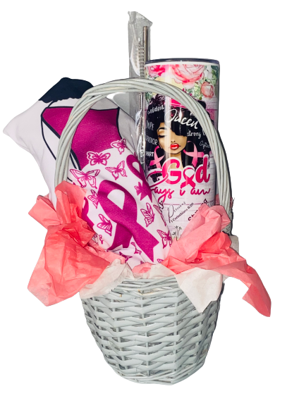 Gift Basket ~ She Did It!! Breast Cancer Champion Basket
