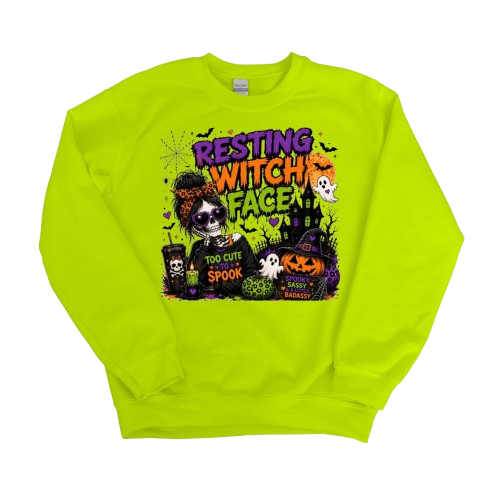 Sweatshirt Season ~ Resting Witch Face Crewneck Unisex