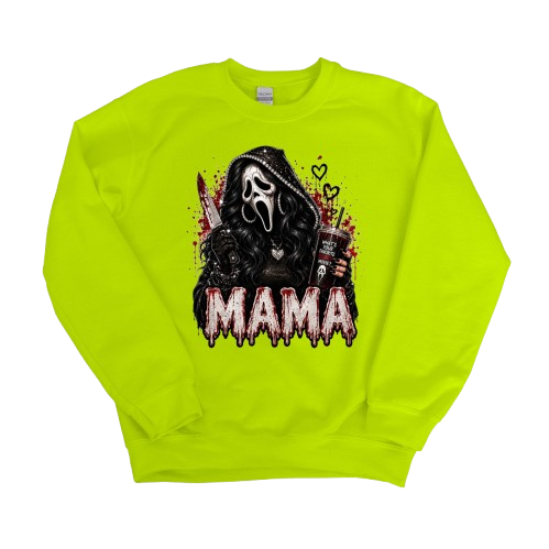 Sweatshirt Season ~ Scary M. Mama Crewneck Unisex