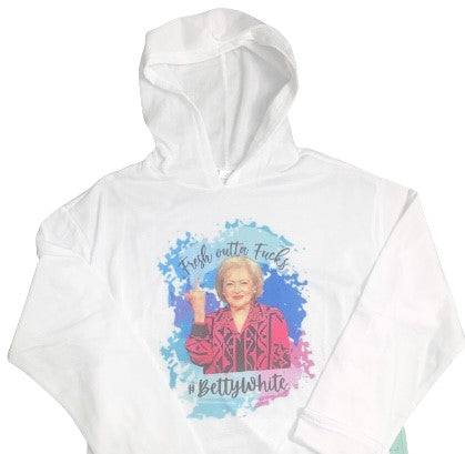 Hoodie Season ~ Fresh Outta Fu?ks To Give Cropped Hoodie