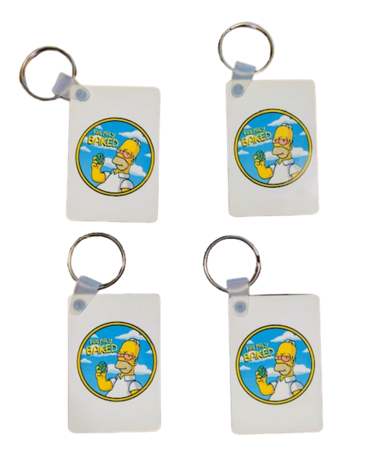 Keychain ~ Freshly Baked Homer 420 Inspired