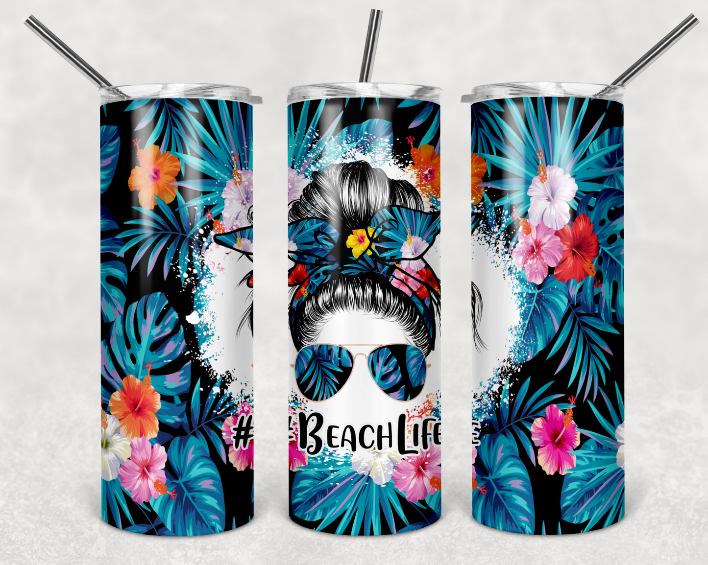 Creative Tumblers ~ Beachlife Flowers