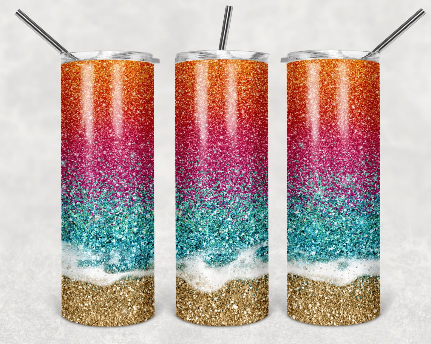 Creative Tumblers ~ Sparkly Sandy Beach