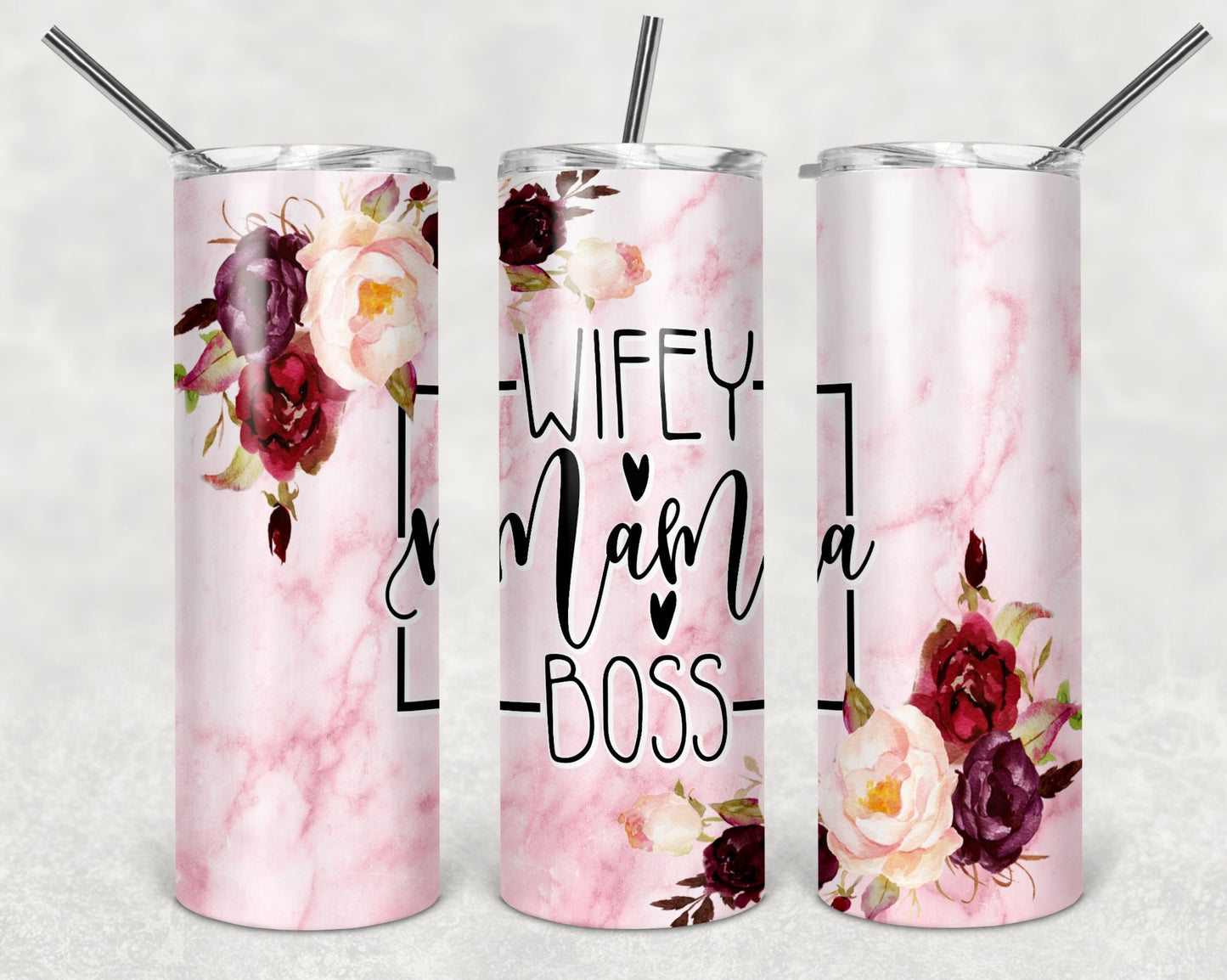 Creative Tumblers ~Wifey, Mama, Boss