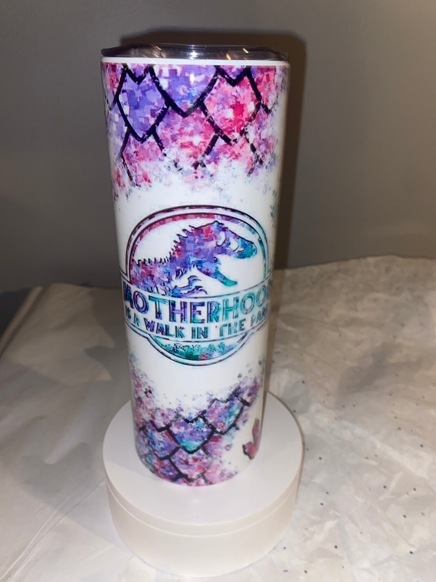 Creative Tumblers ~ Motherhood A Walk In The Park 20 Oz.