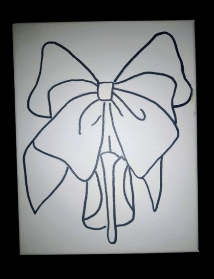 Custom Canvas ~ " Bowtie Heel"  8x10