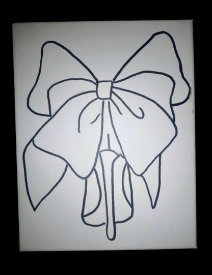 Custom Canvas ~ " Bowtie Heel"  8x10