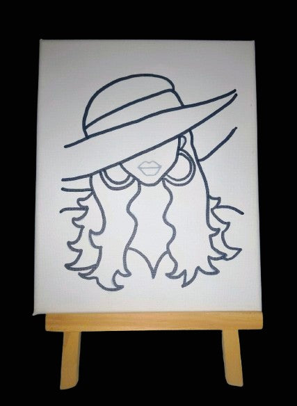 Custom Canvas ~ " Diva"  8x10