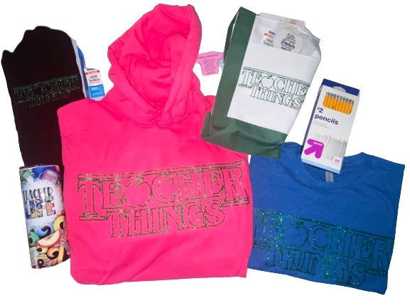 Christmas Basket ~ Teacher Things Unisex Hoodie & Tee Bundle