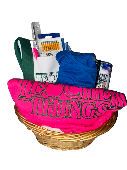 Gift Basket ~ Teacher Things Unisex Hoodie & Tee Bundle