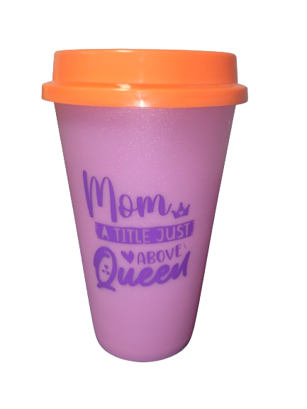 Drinkware ~ Mom Title Just Above Queen Color Changing Cup