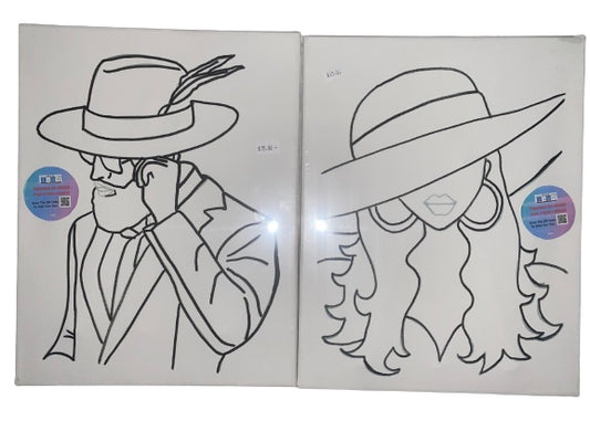 Couples Canvas Set ~ Him & Her