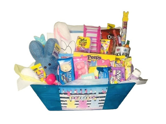 Easter 2025 ~ Chilling With My Peeps Canvas Basket