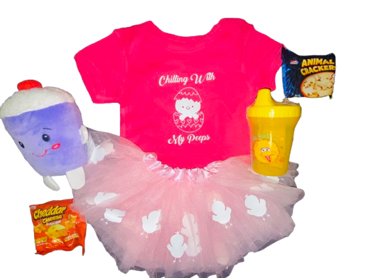 Easter 2025 ~ Chilling With My Peeps TuTu  Basket