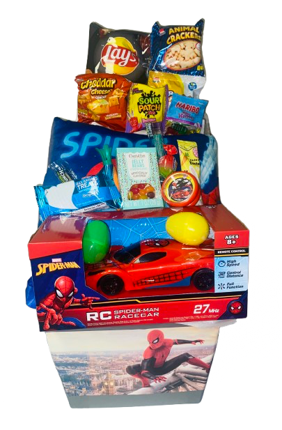 Easter 2025 ~ Spider Man Race Car Basket