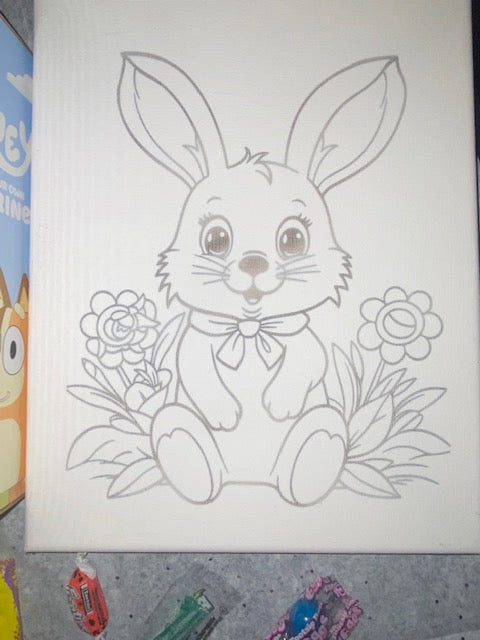 Easter 2025 ~ Bluey Pop Around Paint Canvas Basket