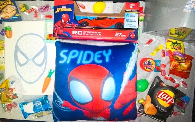 Easter 2025 ~ Spider Man Race Car Basket
