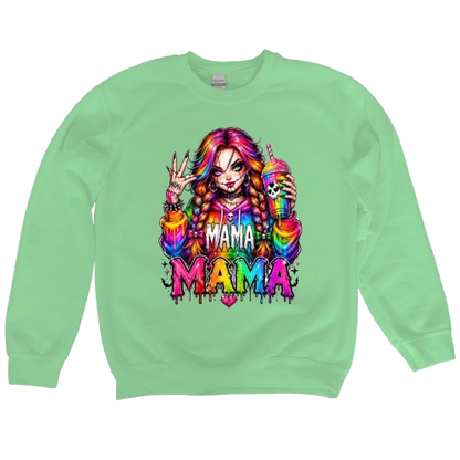 Sweatshirt Season ~ C. Rainbow Mama Crewneck Unisex