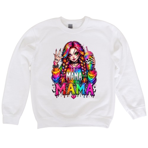 Sweatshirt Season ~ C. Rainbow Mama Crewneck Unisex