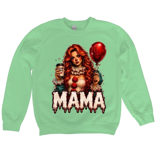 Sweatshirt Season ~ Clown Mama Crewneck Unisex
