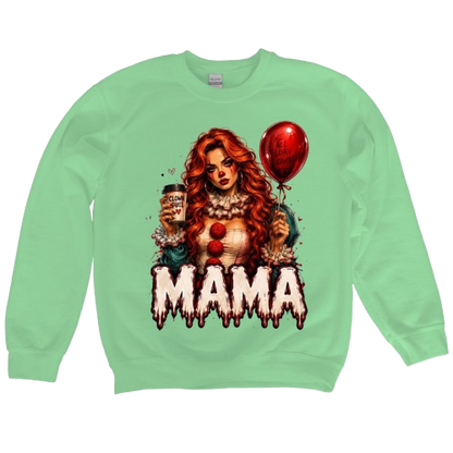 Sweatshirt Season ~ Clown Mama Crewneck Unisex
