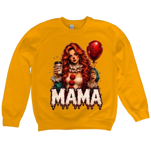 Sweatshirt Season ~ Clown Mama Crewneck Unisex