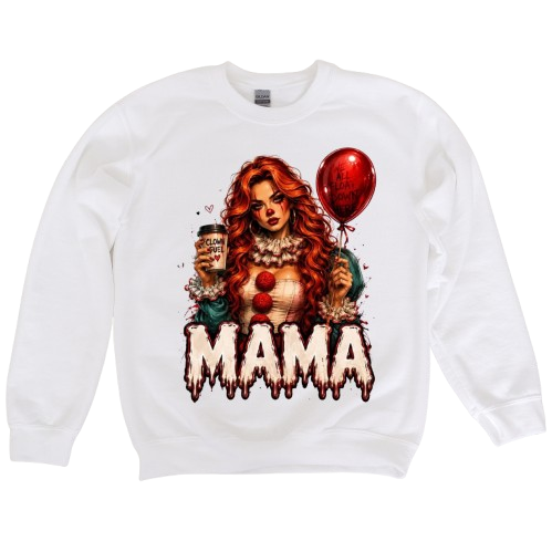 Sweatshirt Season ~ Clown Mama Crewneck Unisex