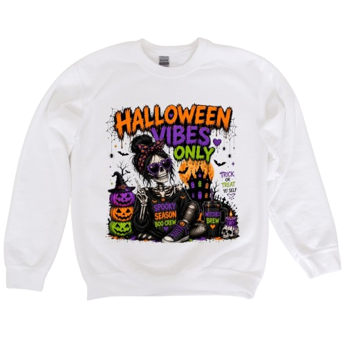 Sweatshirt Season ~ Halloween Vibes Only Crewneck Unisex
