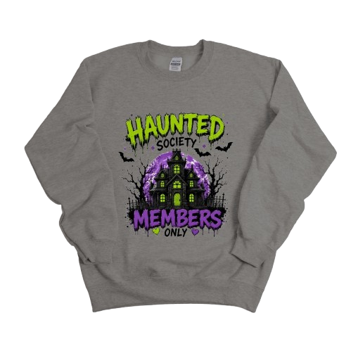 Sweatshirt Season ~ Haunted Society Crewneck Unisex