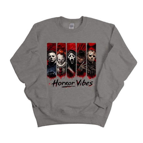Sweatshirt Season ~ Horror Vibes Crewneck Unisex