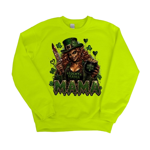 Sweatshirt Season ~ Lucky Mama Crewneck Unisex