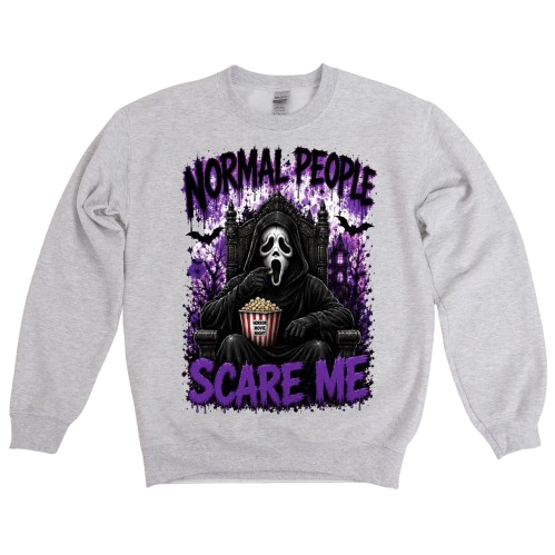 Sweatshirt Season ~ Normal People Scare Me Crewneck Unisex
