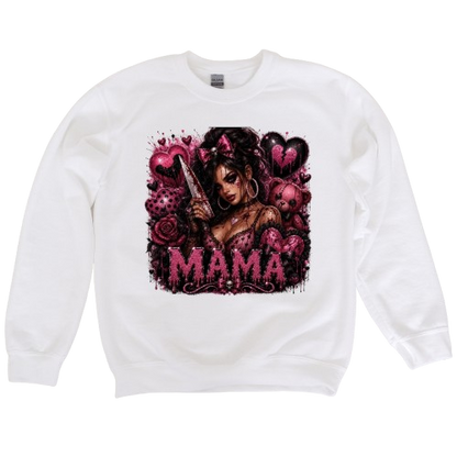 Sweatshirt Season ~ Pink Scary Mama Crewneck Unisex