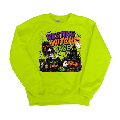 Sweatshirt Season ~ Resting Witch Face Crewneck Unisex