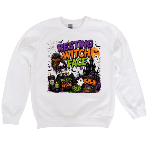Sweatshirt Season ~ Resting Witch Face Crewneck Unisex