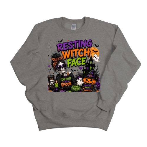 Sweatshirt Season ~ Resting Witch Face Crewneck Unisex