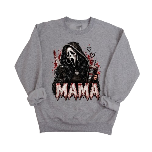 Sweatshirt Season ~ Scary M. Mama Crewneck Unisex