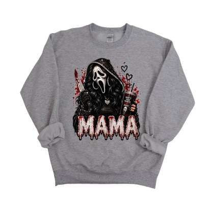 Sweatshirt Season ~ Scary M. Mama Crewneck Unisex
