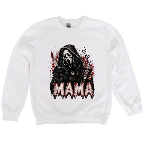 Sweatshirt Season ~ Scary M. Mama Crewneck Unisex