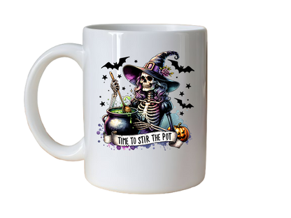 Mugs~ Halloween Time To Stir The Pot