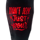 Bottle Bag ~ Don't Ask Just Pour Velvet Bag